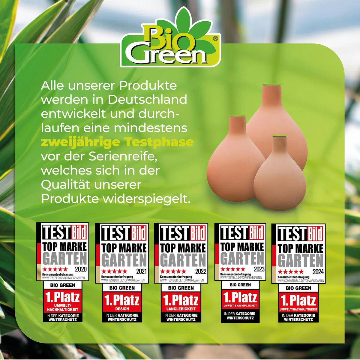 PFLANZENBEWÄSSERUNGSSET Olla, selbstregulierend, Ton, 1 Liter - Braun, Keramik (21/16/16cm) - Westfalia