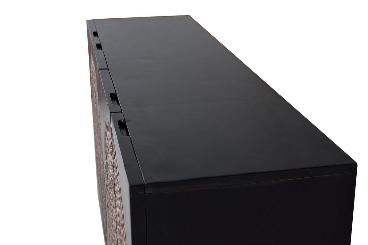 SIDEBOARD aus Mangoholz und Metall - Dunkelbraun, Holz (40/90/145cm) - Giner y Colomer