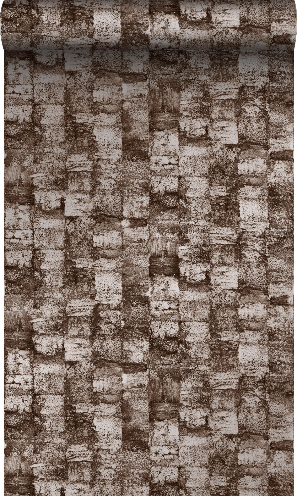 TAPETE mit feiner Struktur 53 cm x 10.05 m - Braun, Papier (53/1000cm) - Origin Wallcoverings