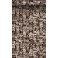 TAPETE mit feiner Struktur 53 cm x 10.05 m - Braun, Papier (53/1000cm) - Origin Wallcoverings