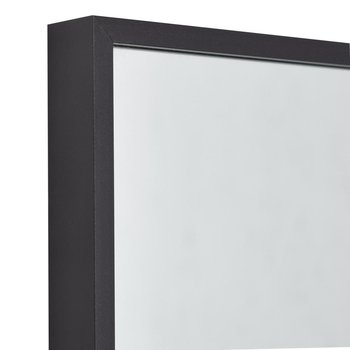 WANDSPIEGEL York Schwarz - Schwarz, Metall (40/60/4cm) - Fragix