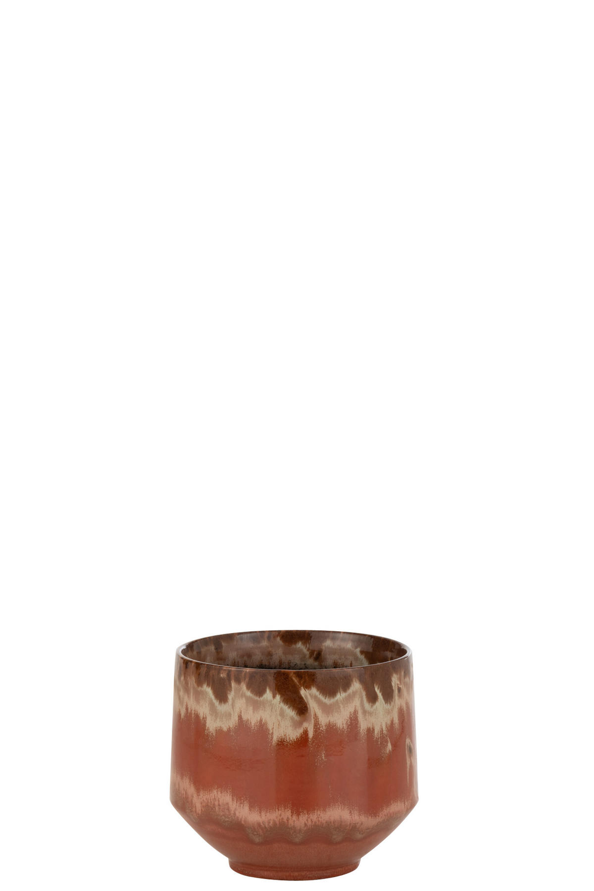 BLUMENTOPF ALINE - Töpferei - Rot - XS - Ø 16 cm - Rot, Keramik (16/16cm) - J-Line