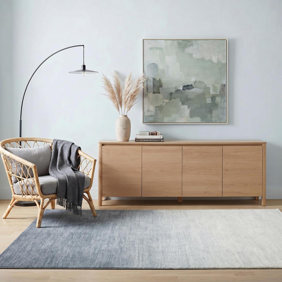 TEPPICH OMBRE grau - Grau, Textil (160/230cm) - IDIMEX