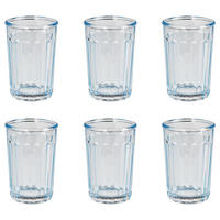 TRINKGLAS (6er-Set) Baretto 380ml - Hellblau, Glas (0.5L) - Butlers