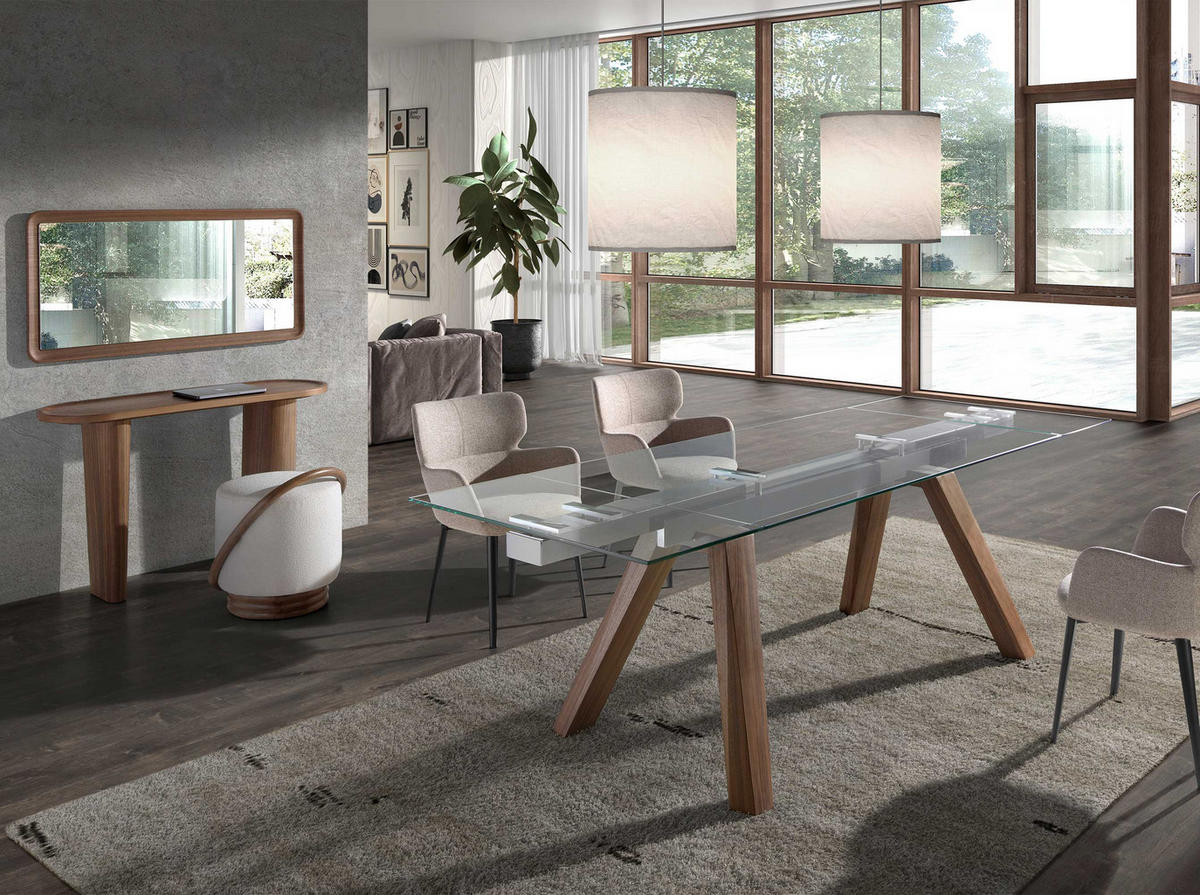 KONSOLENTISCH Walnuss 120/40/76 cm - Walnussfarben, Holz (120/76/40cm) - ANGEL CERDA