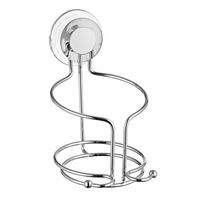 HAARTROCKNERHALTER VENTOSA, transparent, Kunststoff - Edelstahlfarben, Metall (11.5/10/14cm) - bremermann