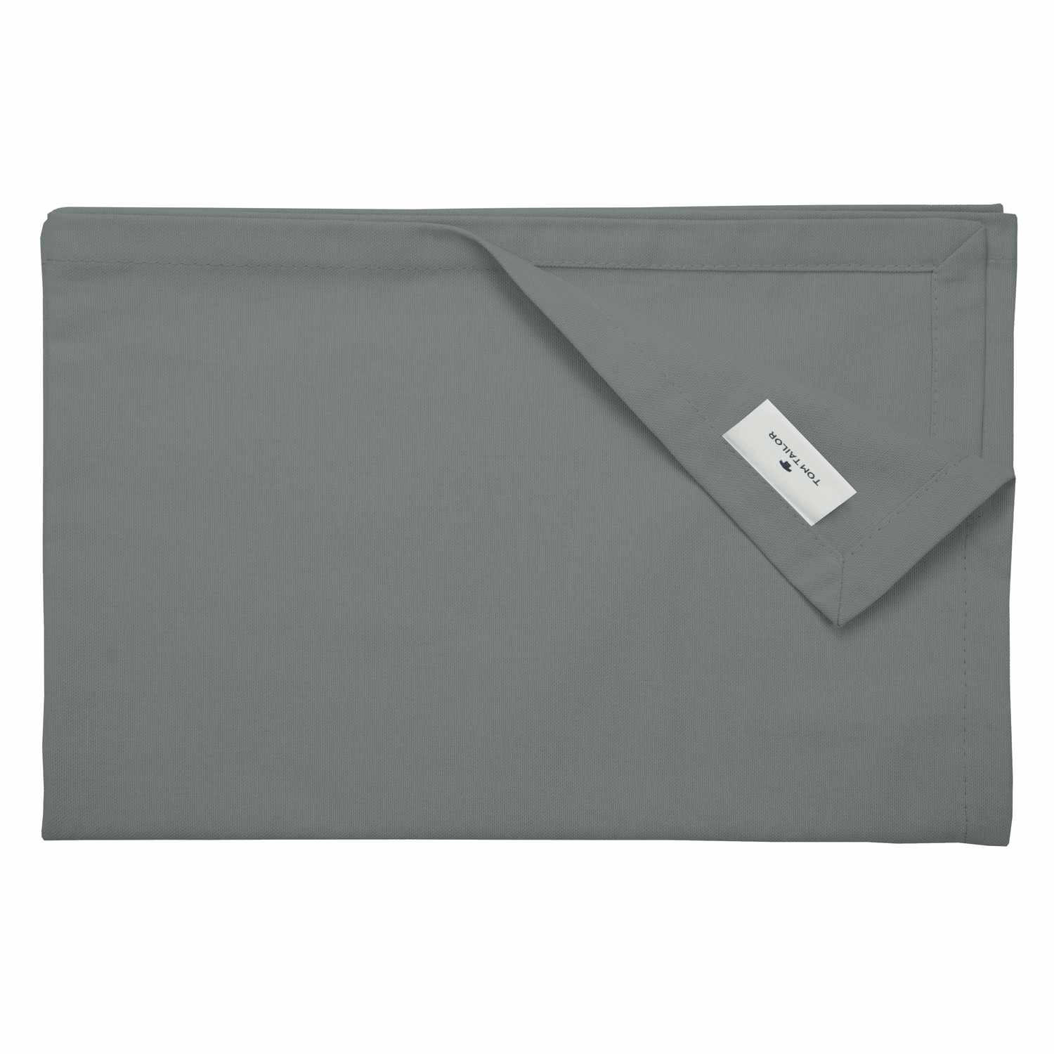 TISCHLÄUFER IN LEINENOPTIK DOVE Blickdicht - Edelstahlfarben, Textil (150/50/0.5cm) - Tom Tailor