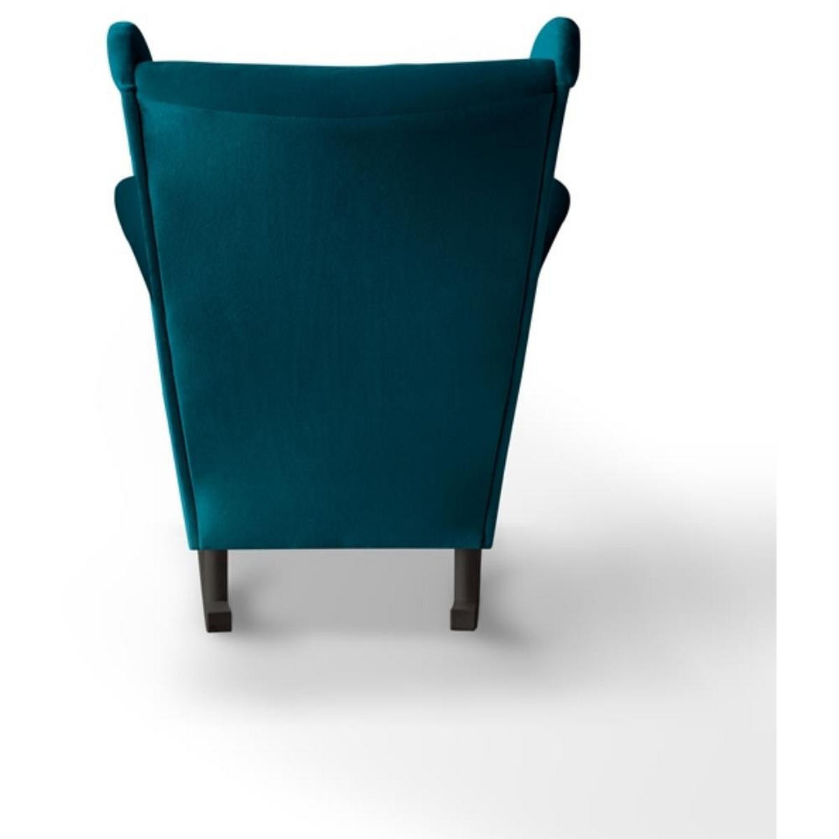 SCHAUKELSTUHL Fabio türkis mit Wenge Beinen - Türkis/Wengefarben, Textil (82/103/108cm) - Beautysofa