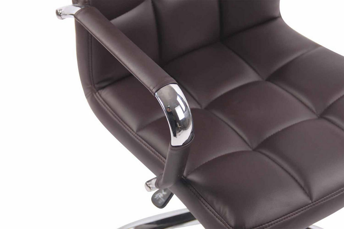 BÜROSTUHL Deal, Kunstleder Braun - Braun, Textil/Metall (56/104/62cm) - TPFLiving