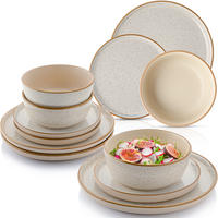 TAFELSERVICE RIO CREME - 12-teilig aus Steingut - Creme, Keramik (40/40/40cm) - Sänger
