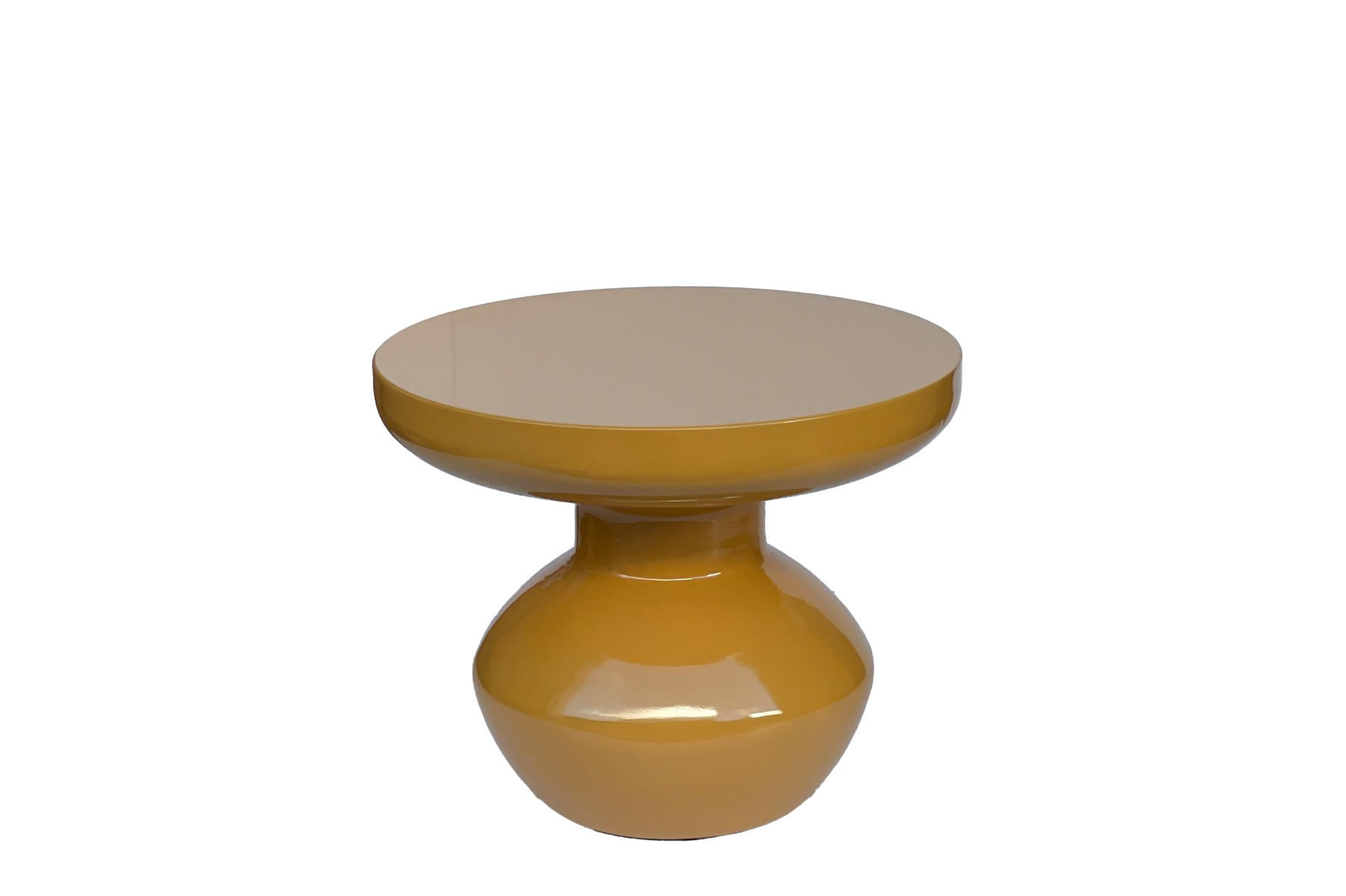 Livingfurn Beistelltisch Gelb 40.5x34x40.5 cm