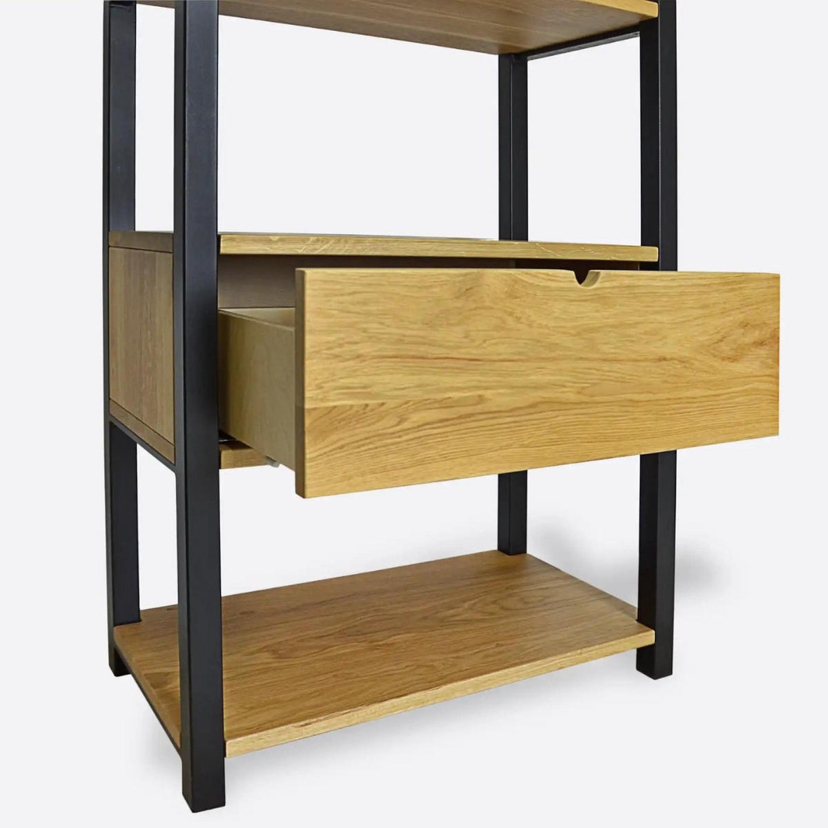 HOLZBÜCHERREGAL aus Massivholz für das Büro oder Wohnzimmer COLIN - Eichefarben, Holz (75/190/40cm) - Rawood Furniture