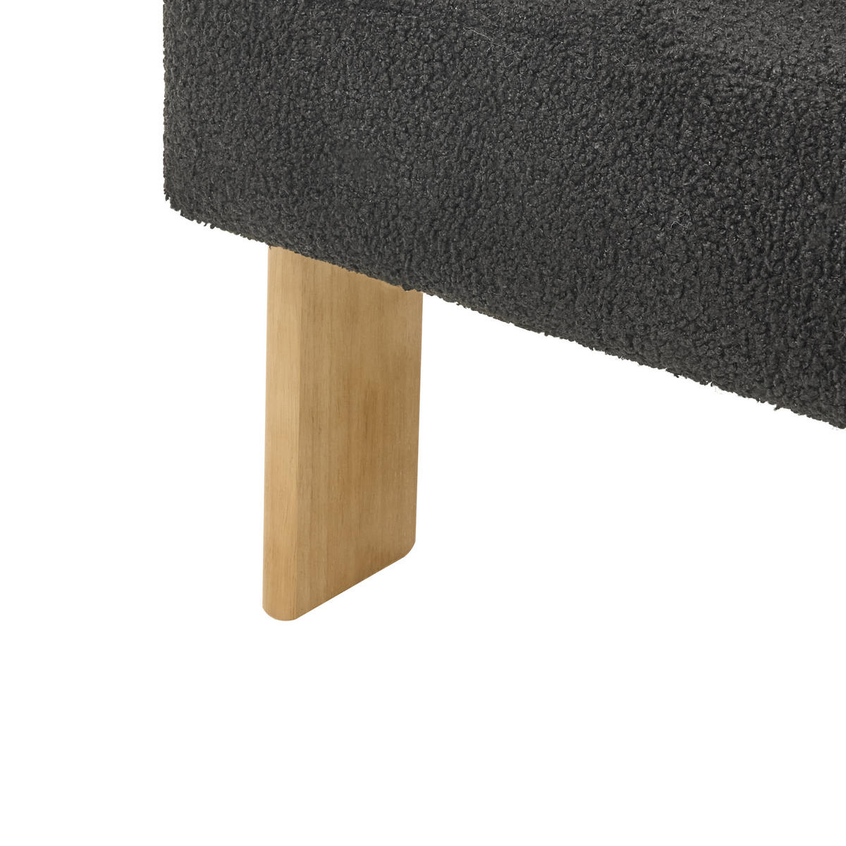 SESSEL Bouclé Schwarz/Hellbraun Ilbro - Schwarz, Textil (77/76/68cm) - Beliani