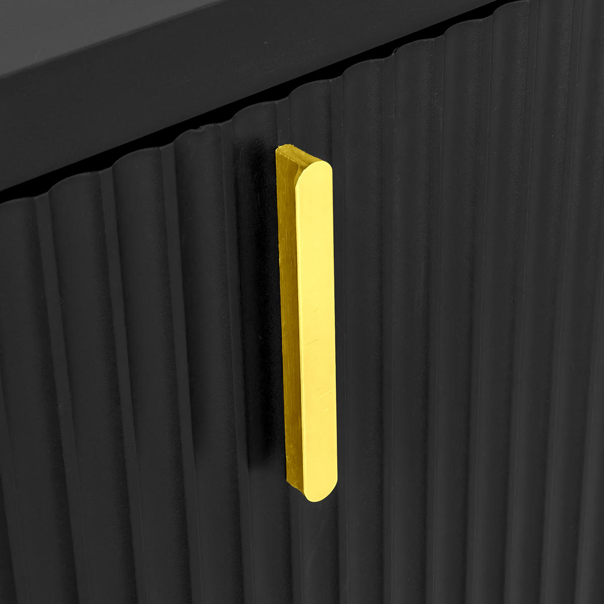 SIDEBOARD Schwarz 140/38/80 cm - Schwarz, Holzwerkstoff (38/80/140cm) - Urban Meuble