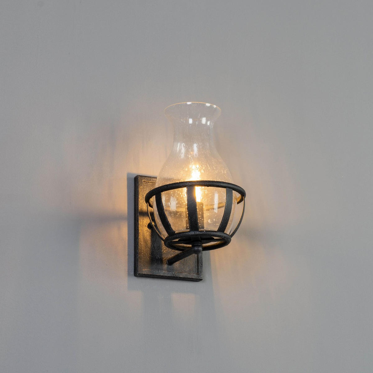 WANDLEUCHTE Elerina, Transparant, 30cm - Transparent, Glas (20/30/30cm) - KOSILUM