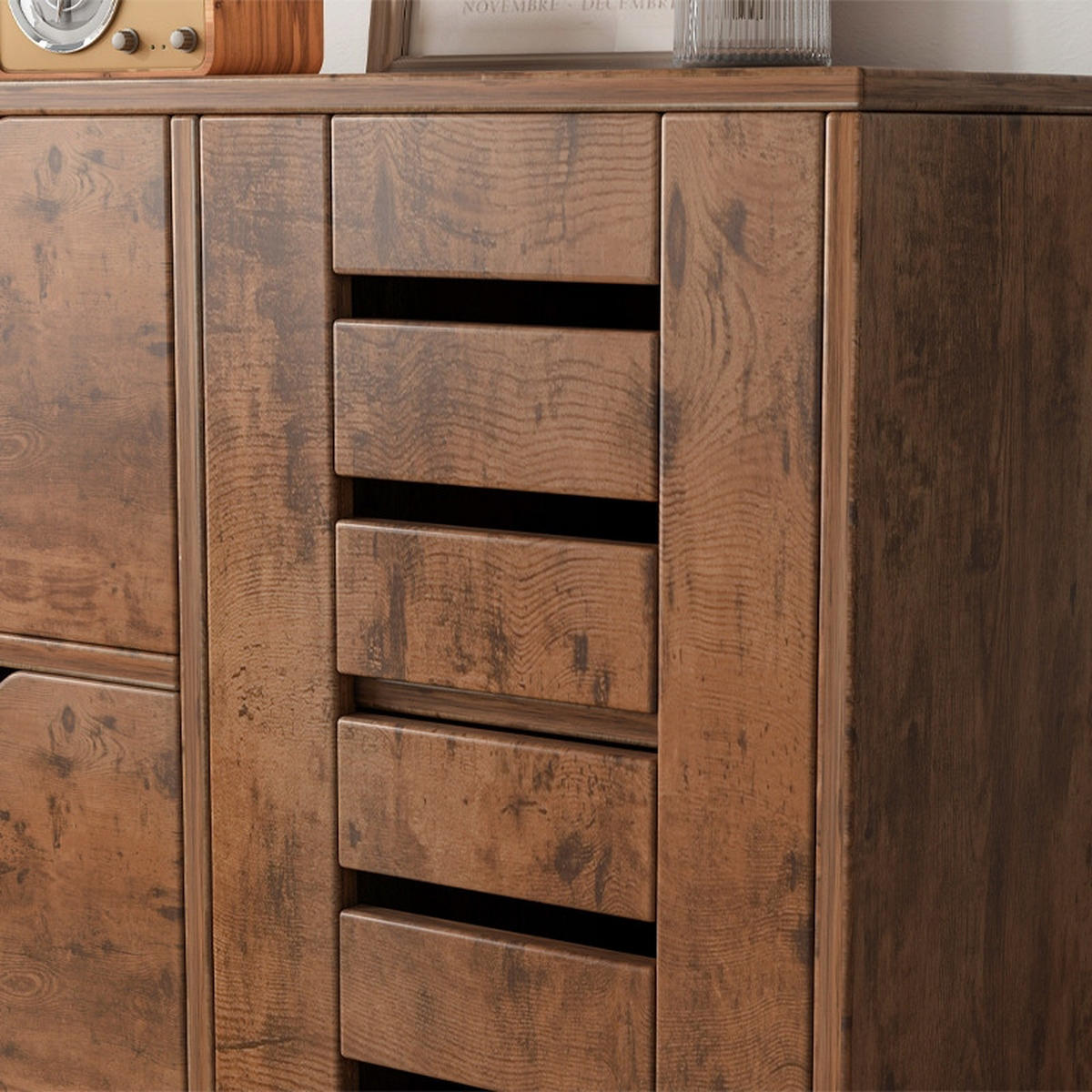 KOMMODE, braun 60.05/30.05/80.15 - Braun, Holzwerkstoff (60/80/30cm) - Rexo