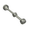 TRÄGER FÜR GARDINENSTANGEN 16 mm Ø, Primus 2-läufig, Chrom matt - Nickelfarben, Metall (19.2/4/4cm) - INTERDECO