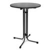 STEHTISCH Bellini - Schwarz, Metall (80/80/110cm) - Beautissu 