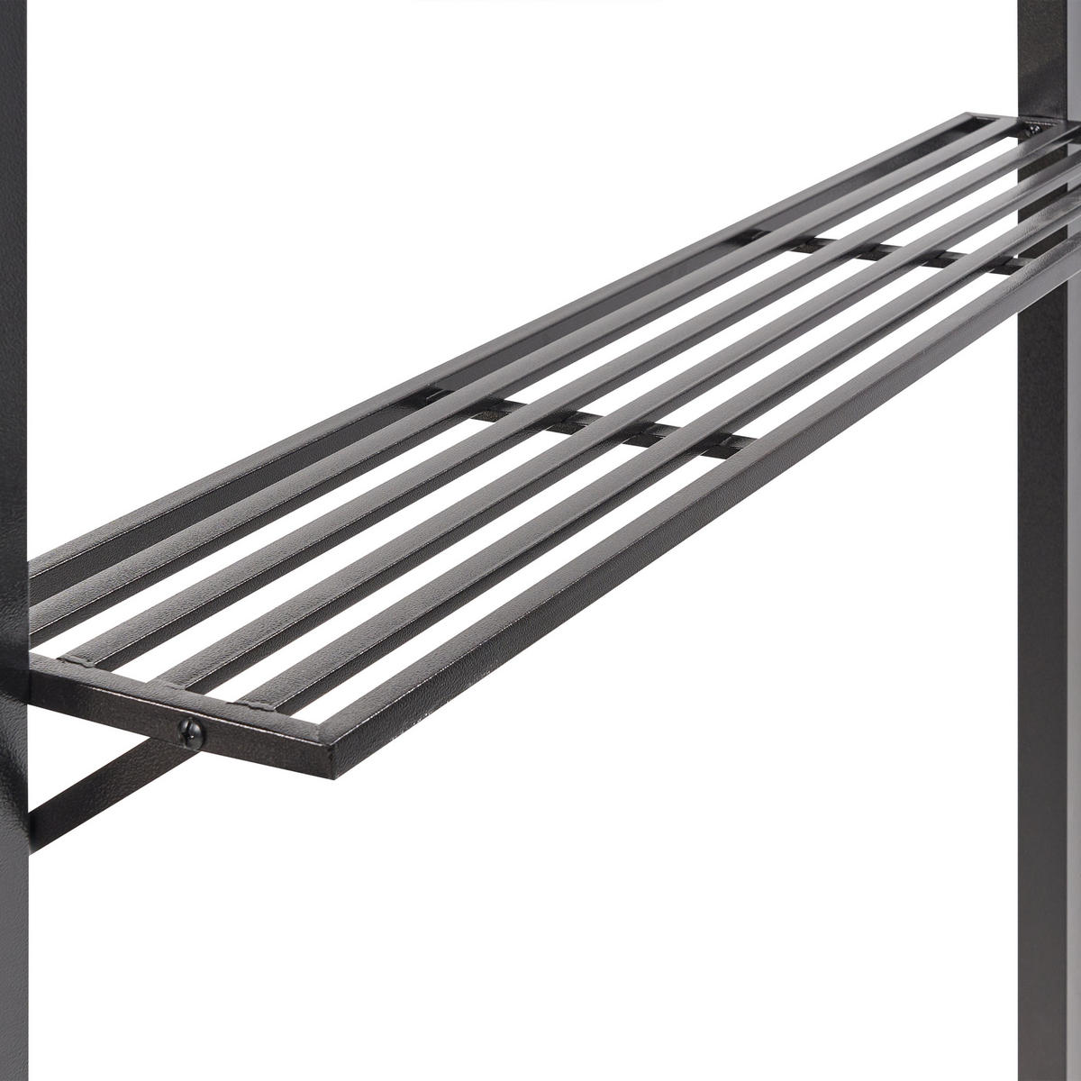 PAVILLON Stahl beige 240/148 cm Naro - Beige/Schwarz, Metall (240/245/148cm) - Beliani