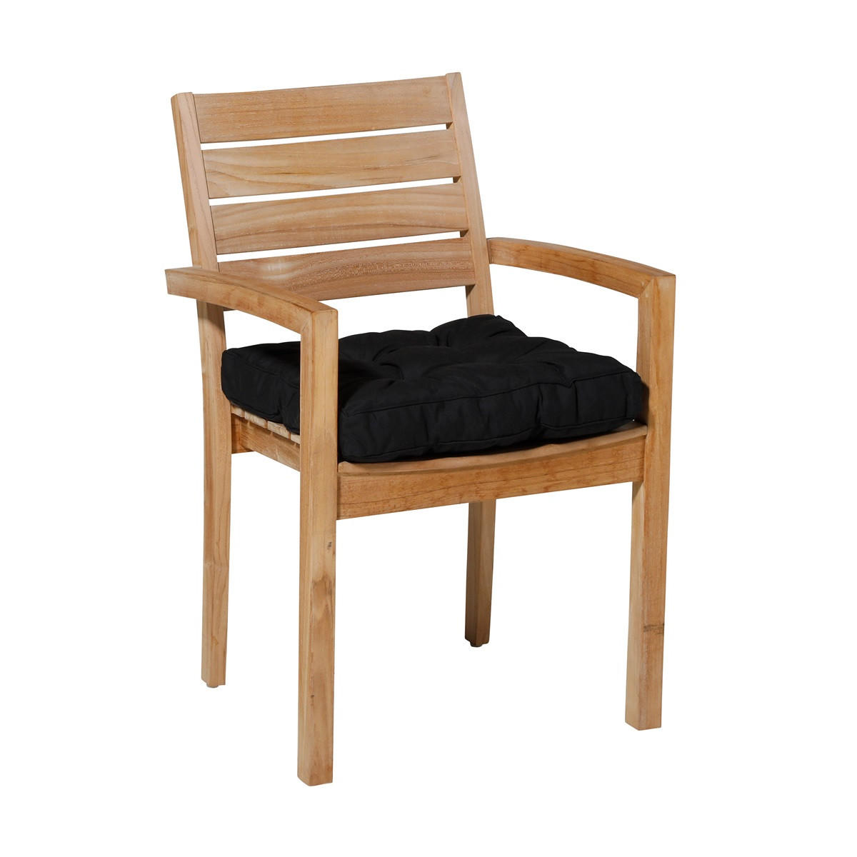 SITZKISSEN Panama 47/47 cm 4er-Set - Schwarz, Textil (47/8/47cm) - Madison