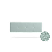KOPFTEIL gepolstert ALTEA Aqualine 145x50x5 cm - Wassergrün - Moonia - Pastellgrün, Holz (145/5/50cm)
