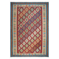 HANDWEBTEPPICH Kelim Gashgai Rot 297/210 cm Schurwolle - Rot, Textil (210/297cm) - Looma