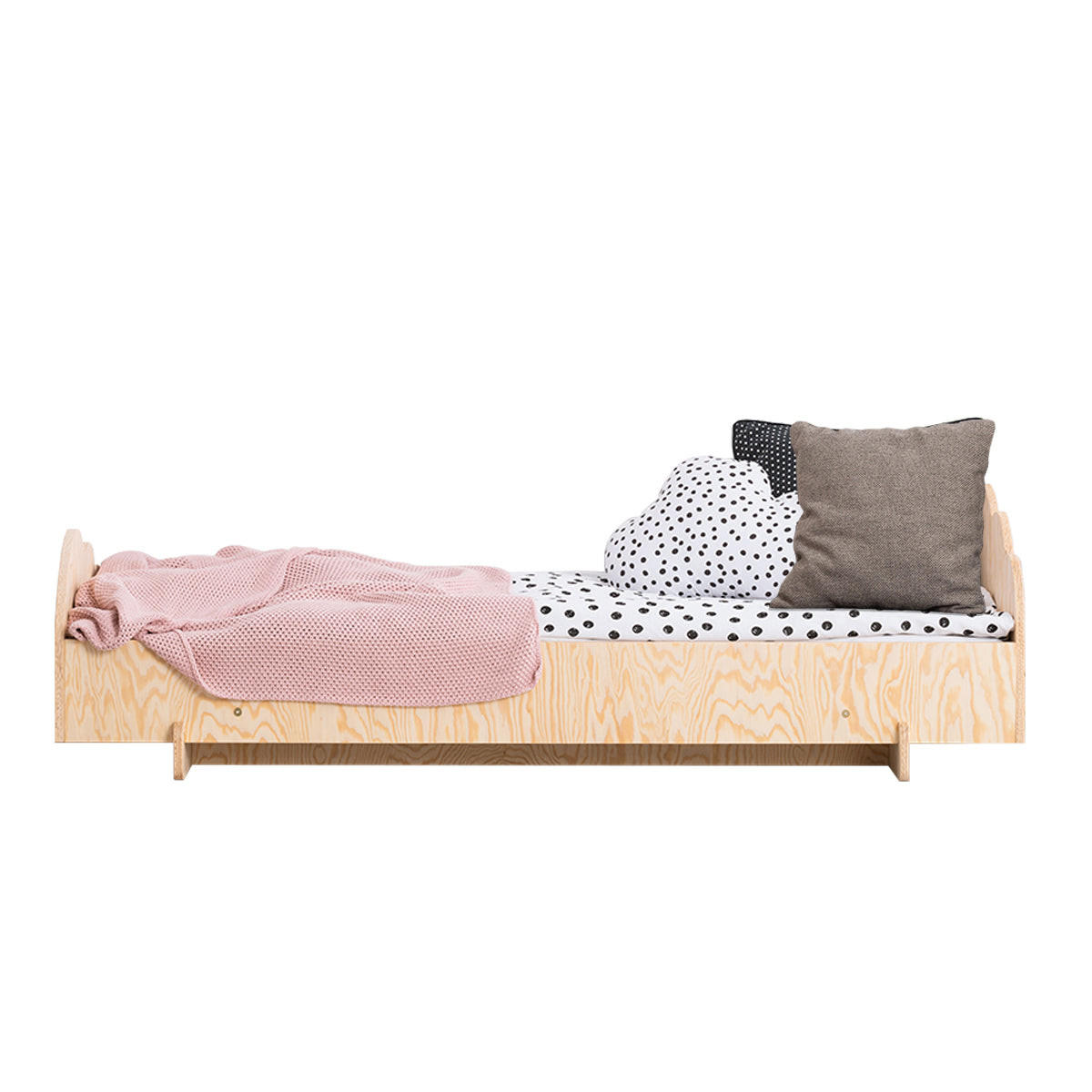 POSTEĽ 90/190 Louison Prírodné drevo - hnedá, drevo (90/190cm) - Petits-meubles