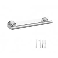 HANDTUCHSTANGE , Silberner Handtuchhalter 40 cm - Silberfarben, Metall (5/9/40cm) - BELZ