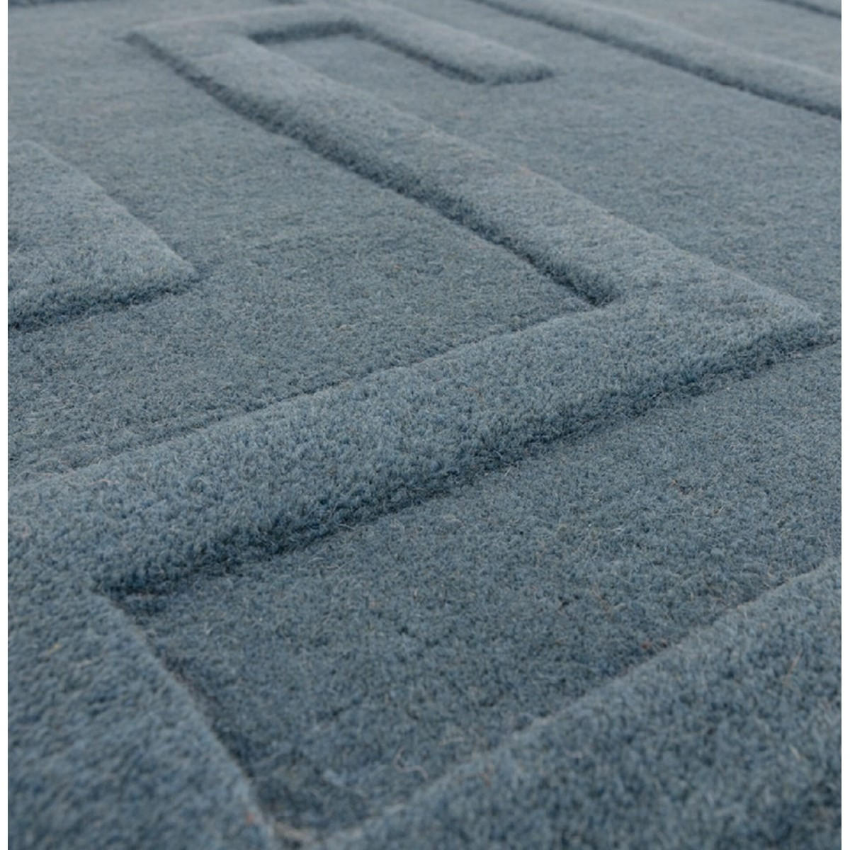 TEPPICH Moderner handgetufteter aus reiner Wolle für Wohn- und Schlafzimmer ZEMA Blau 200 x 290 cm - Blau, Naturmaterialien (200/290cm) - Novatrend
