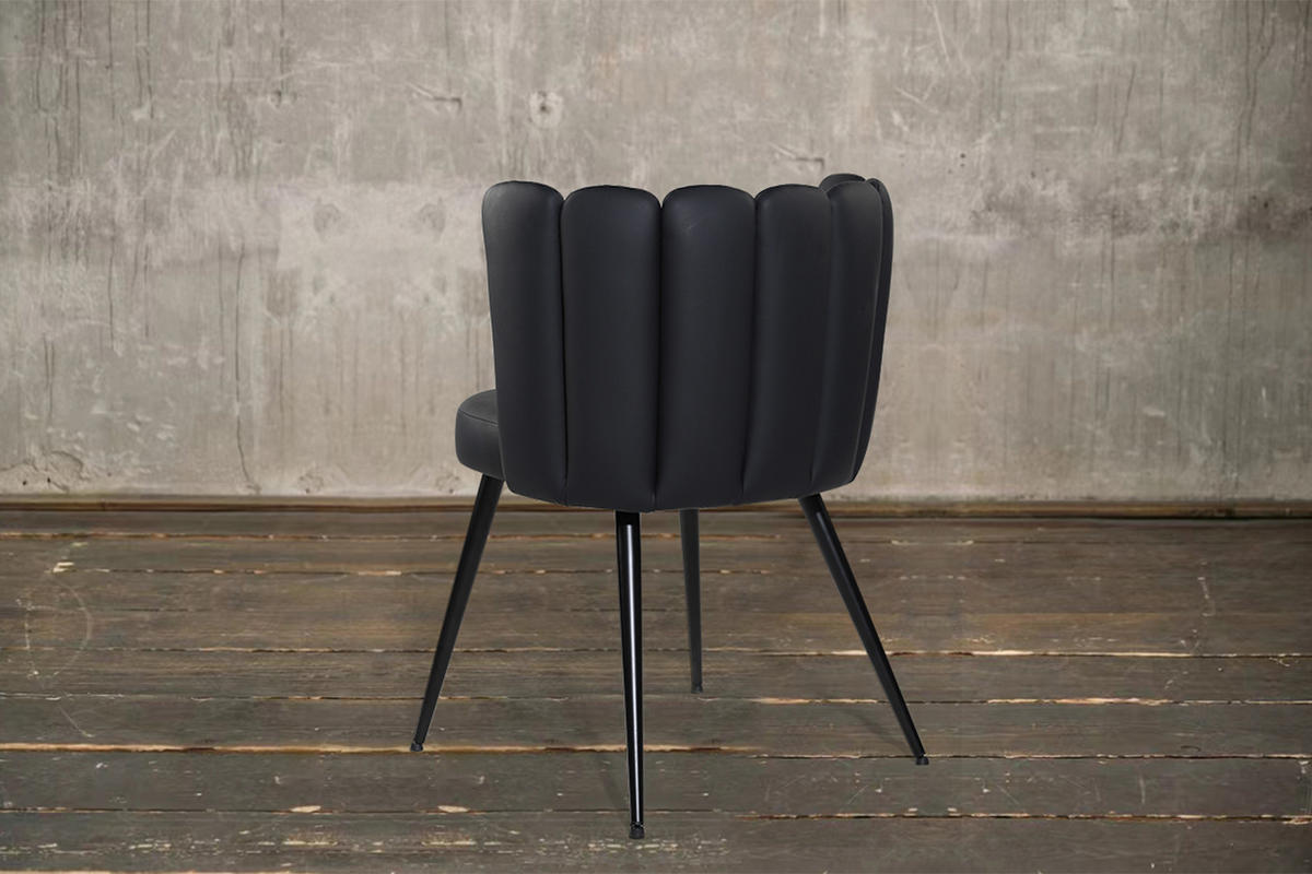 ESSZIMMERSTUHL JADA Schwarz Kunstleder - Schwarz, Textil (59/79/55cm) - KAWOLA