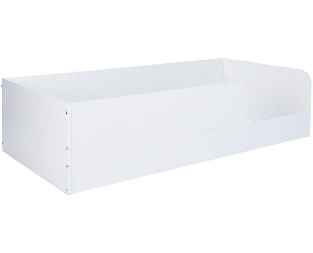 BODENBETT Thilo 90 x 200 cm - Weiß, Holzwerkstoff (90/200cm) - arthur berndt