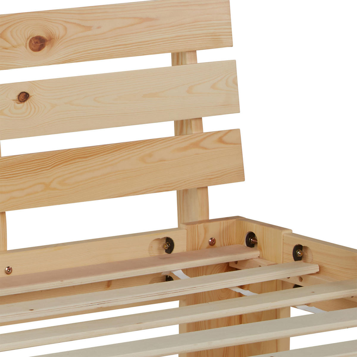 HOLZBETT Natur 90/200 cm Jugendbett mit Lattenrost - Naturfarben, Holz (90/200cm) - Homestyle4u