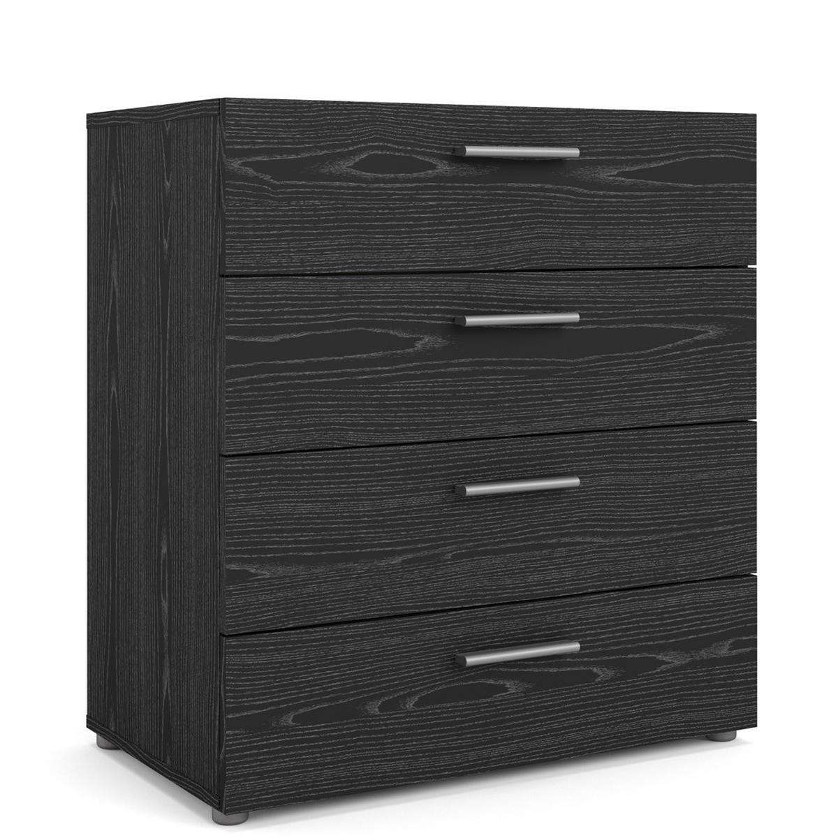 KOMMODE Schwarz - Schwarz, Holzwerkstoff (81/69/41cm) - ebuy24