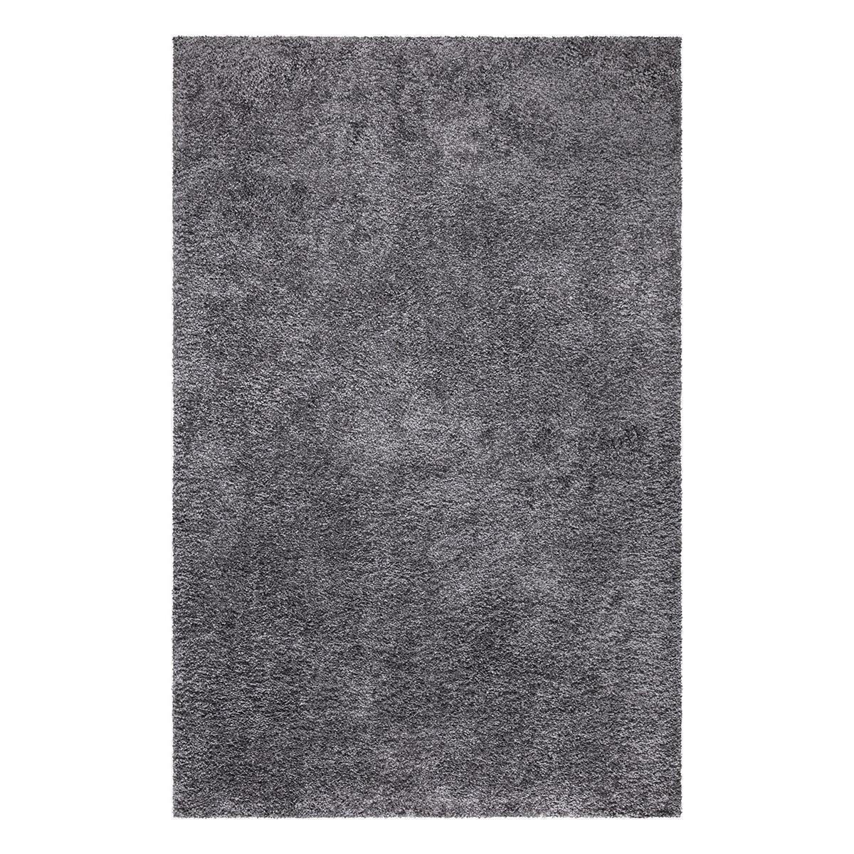 HOCHFLOR-TEPPICH City Shaggy 500 Anthrazit 150x150 cm - Anthrazit, Textil (150/150cm) - carpet city