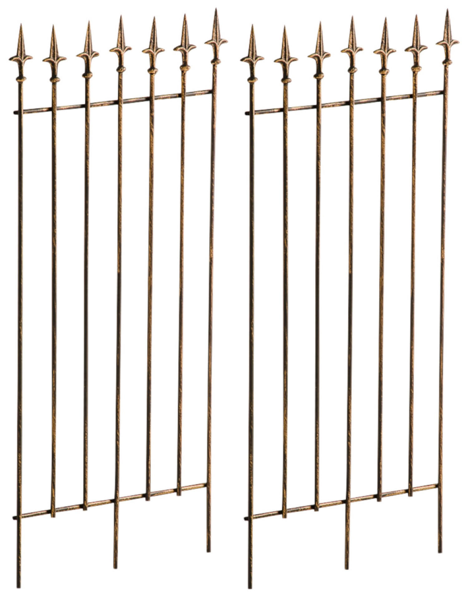 RANKGITTER Elly - 2er Set bronze - Braun, Metall (50/100/2cm) - TPFGarden