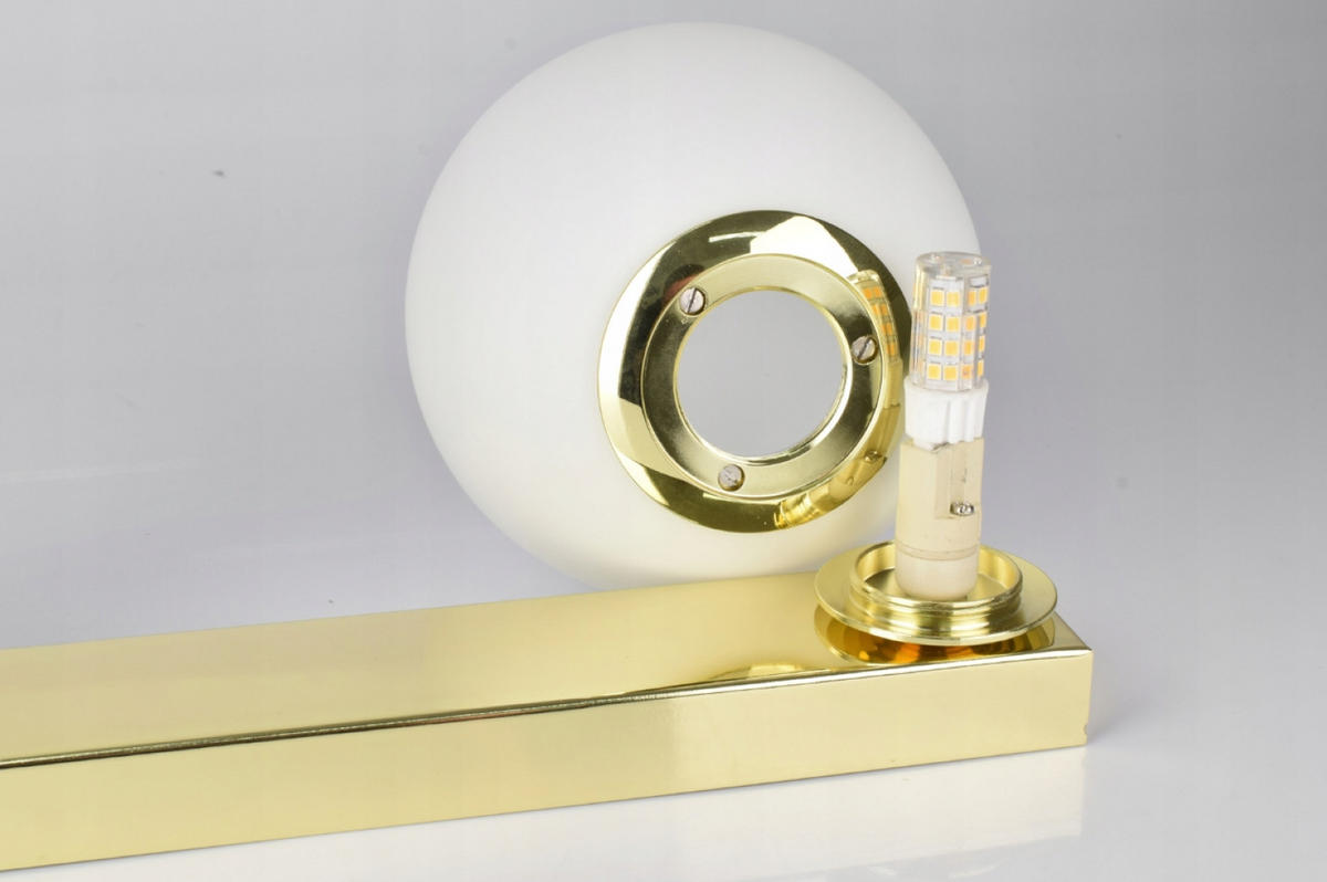 DECKENLEUCHTE GOLDGLAS - Goldfarben/Weiß, Glas/Metall (14/38/16cm) - kiki design