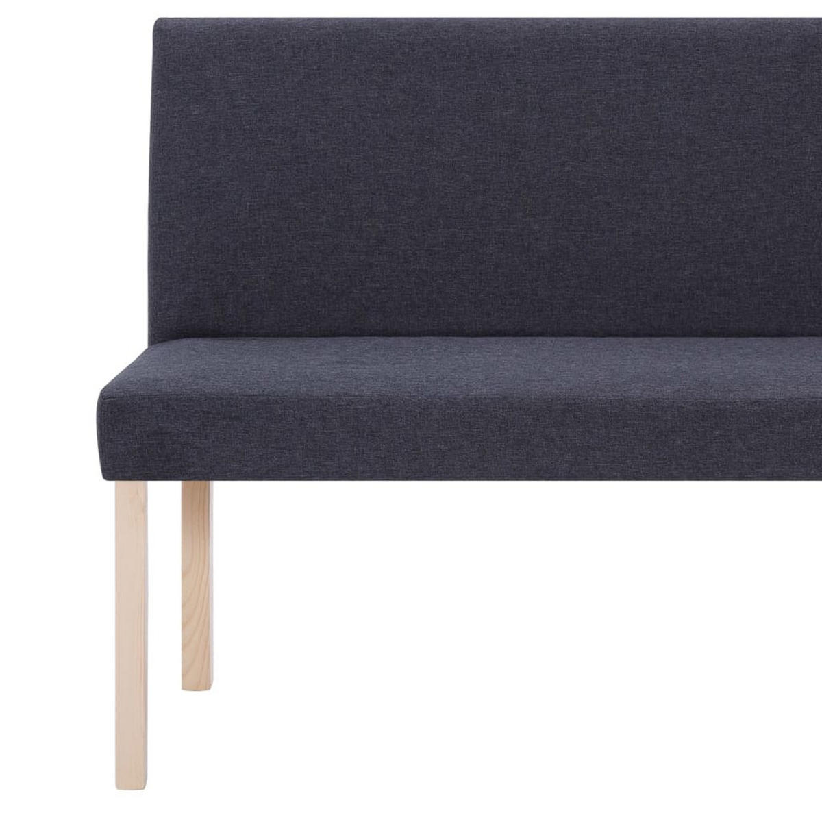 SITZBANK 139,5 Cm Dunkelgrau Polyester - Grau, Textil (54/85.5/139.5cm) - vidaXL