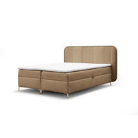 BOXBETT Avery Premium überlänge - Braun, Holzwerkstoff/Textil (180/220cm) - Fun Möbel