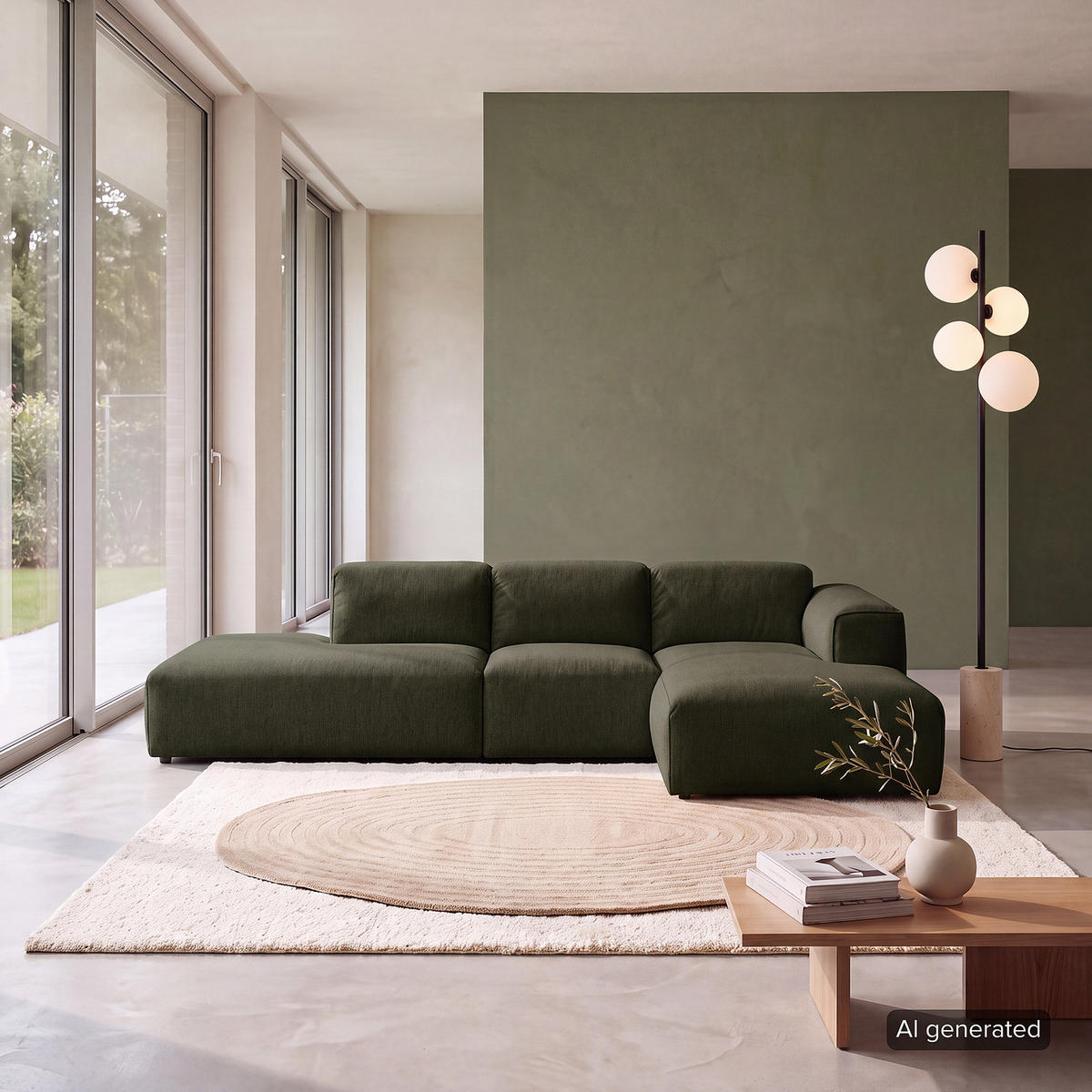 ECKSOFA mit Chaiselongue - Schwarz/Grau, Kunststoff/Textil (290/173cm) - home24