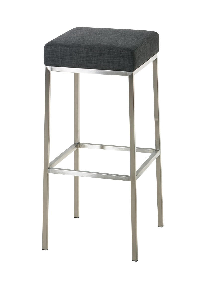 furnicato Barhocker Dunkelgrau 37x80x37 cm