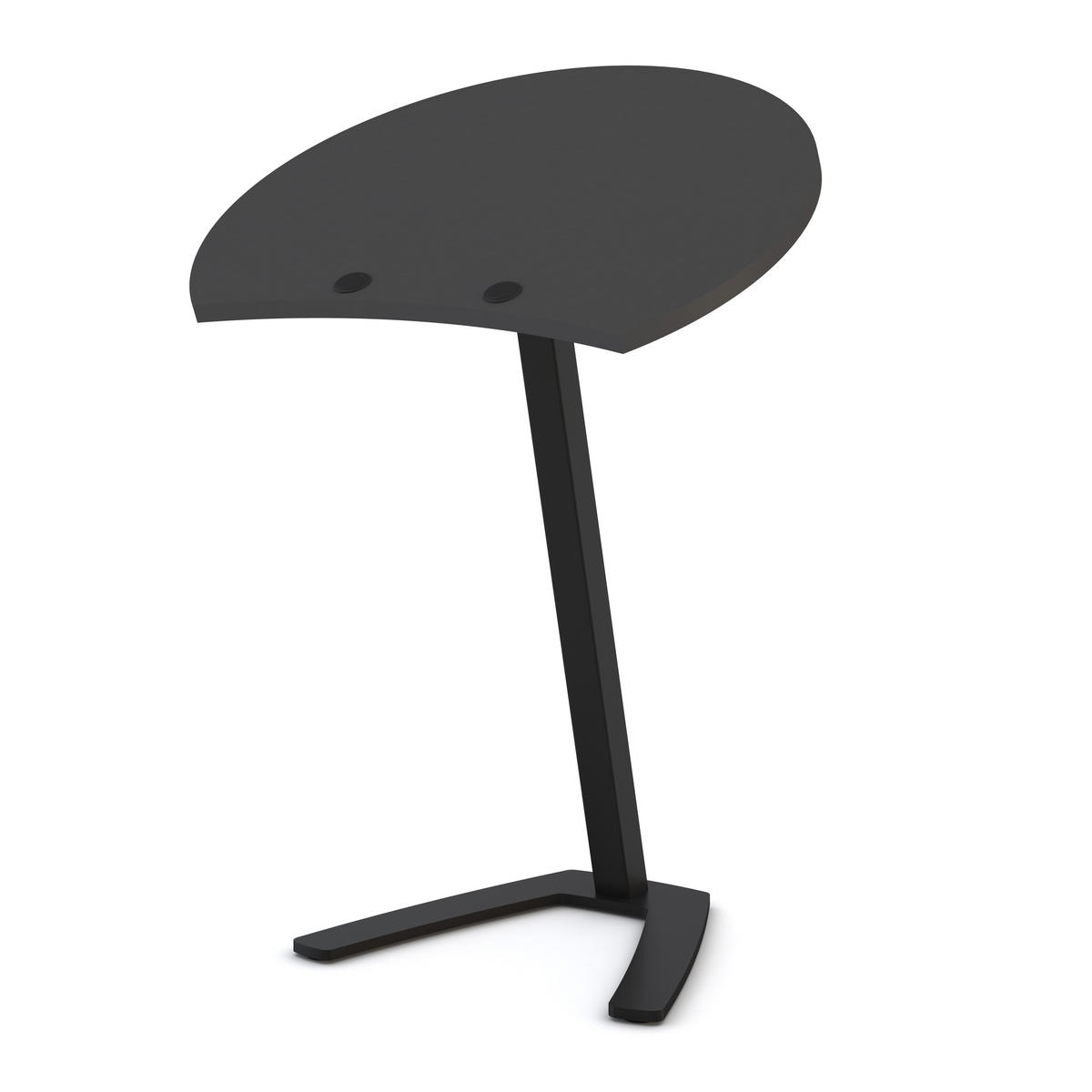 STEHTISCH Laptoptisch Pontis Anthrazit - Schwarz, Holz/Metall (50/60/72cm) - ASSMANN