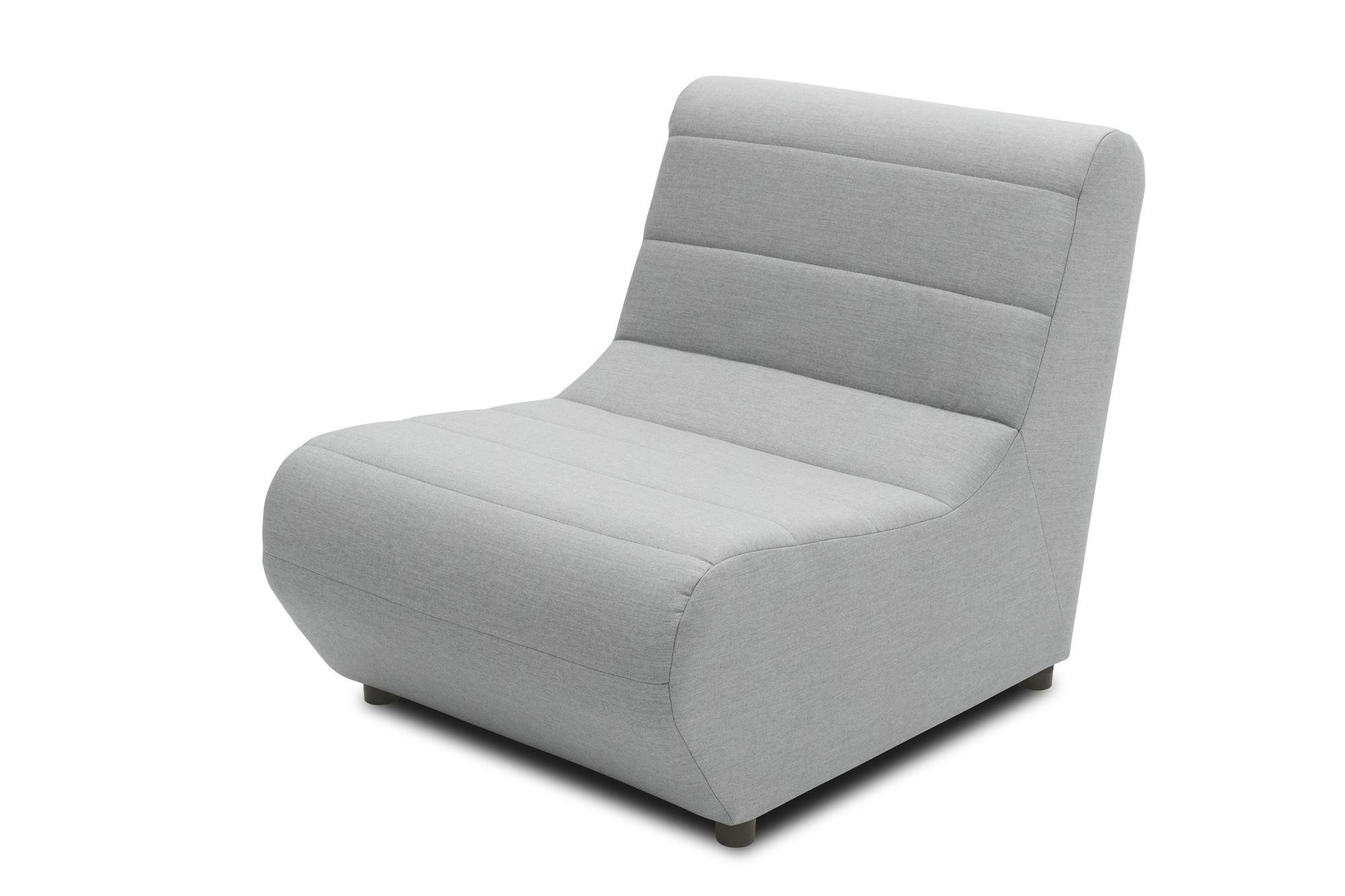 GARTENLOUNGE-SESSEL Boudicca 73x80x102 mit Outdoorbezug in silber - Silberfarben, Kunststoff (102/80/73cm) - 58aufmkessel