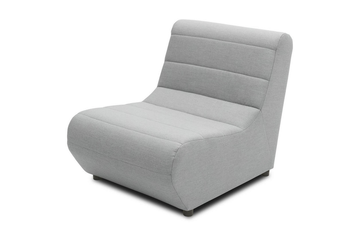 GARTENLOUNGE-SESSEL Boudicca 73x80x102 mit Outdoorbezug in silber - Silberfarben, Kunststoff (102/80/73cm) - 58aufmkessel