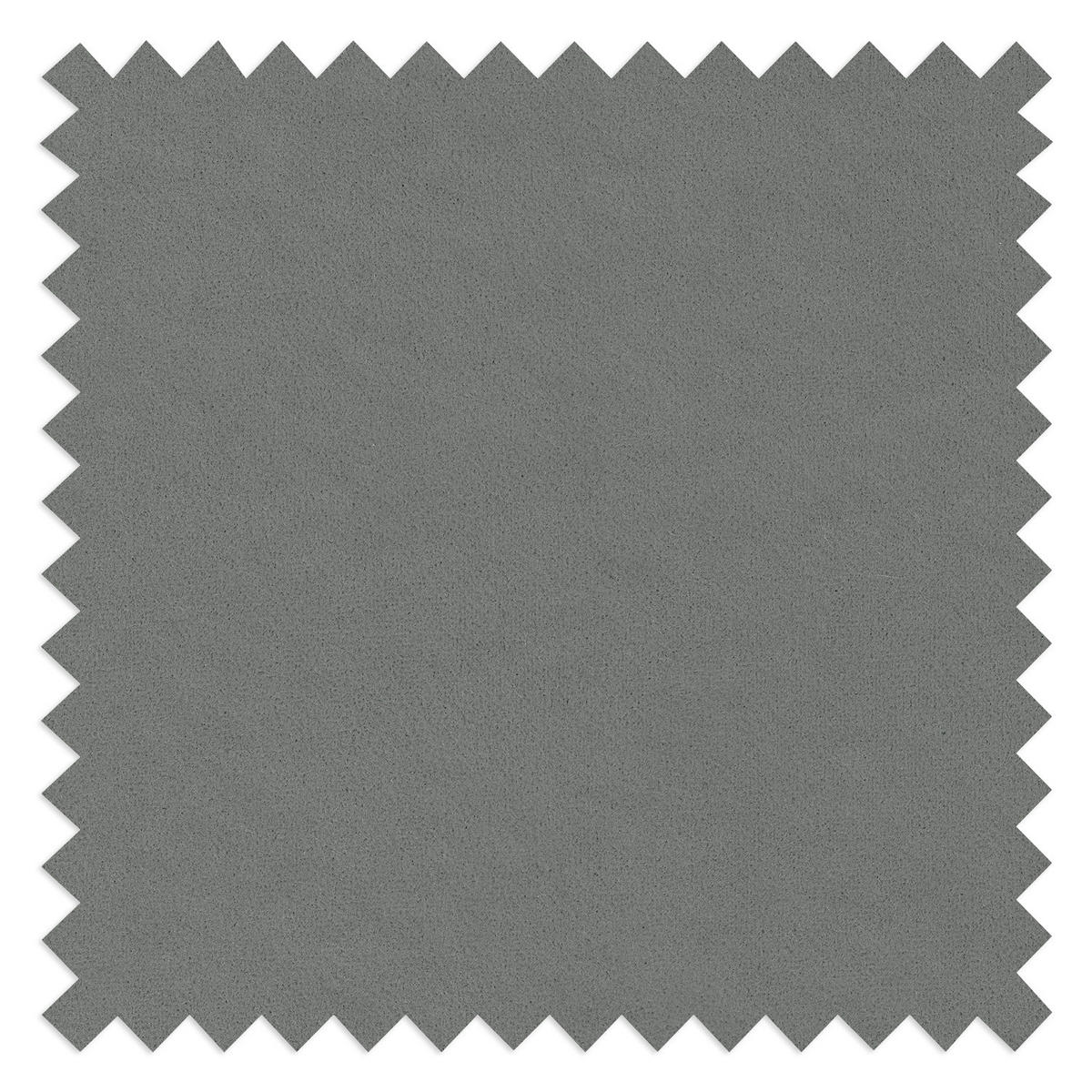 HOCKERBANK - Samt - Grau, Birkenholz/Textil (124/43/69cm) - home24