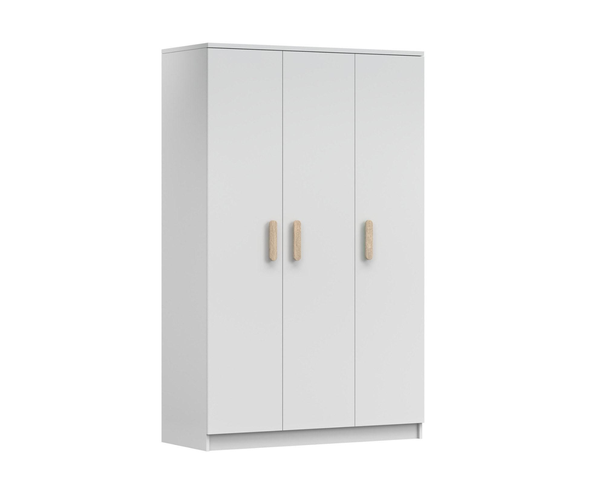 Deine Möbel 24 Kinderkleiderschrank Weiß, Sonoma Eiche 120x192x50 cm