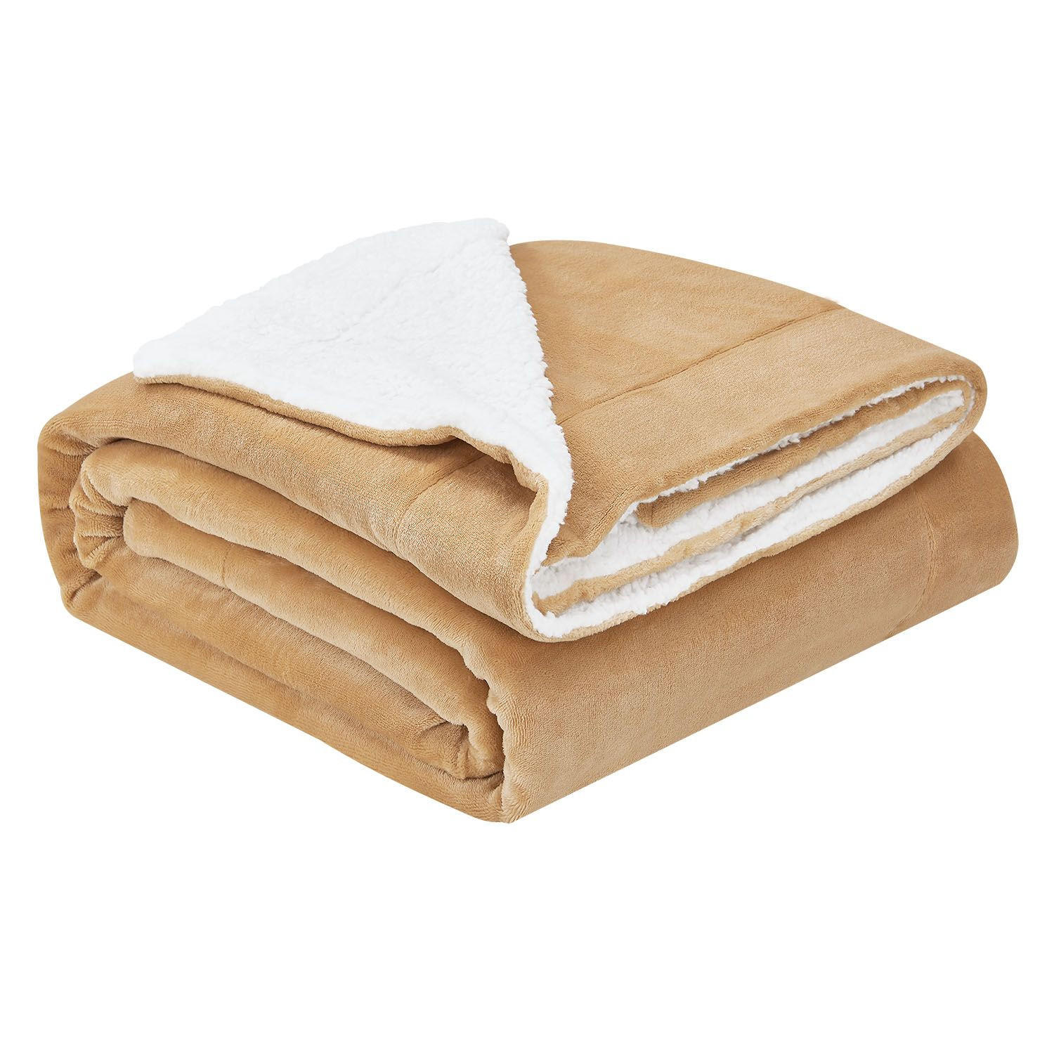 FLEECEDECKE Kuscheldecke 150x200 cm camel - Hellbraun, Textil (150/200cm) - Juskys