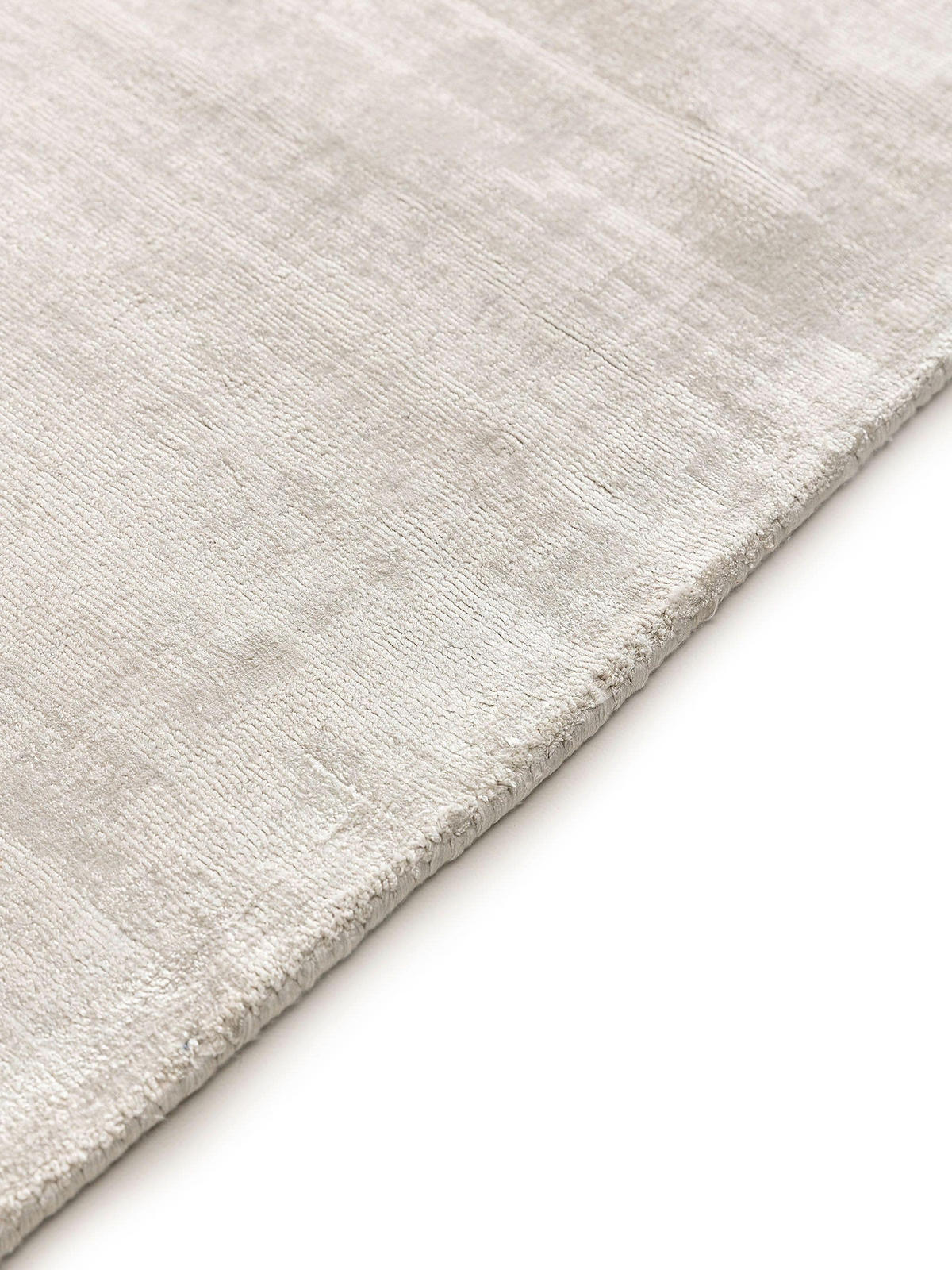 VISKOSETEPPICH Nova Hellgrau 250x350 cm - Hellgrau, Textil (250/350cm) - benuta Pure