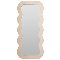 SPIEGEL mit welligem Rahmen 37/37/80 cm - Beige, Holzwerkstoff (37/80/37cm) - Home Styling Collection