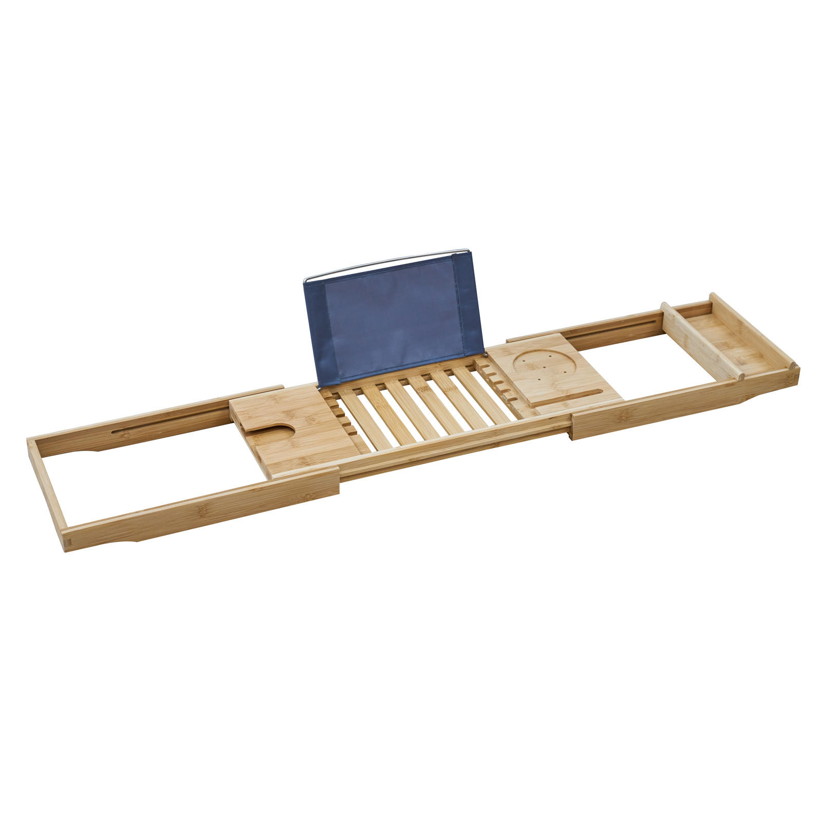 BADEWANNENABLAGE ORI ausziehbar Bambus - Naturfarben, Holz (105/4/22cm) - SVITA