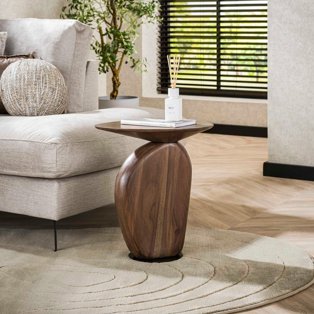 BEISTELLTISCH Solid Braun 36/45/50 cm - Braun, Holz (450/500/360cm) - Hoyz Collection